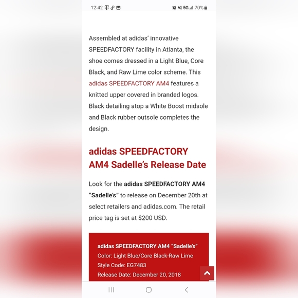 Adidas speed factory AM4 Sadelle - Picture 6 of 6